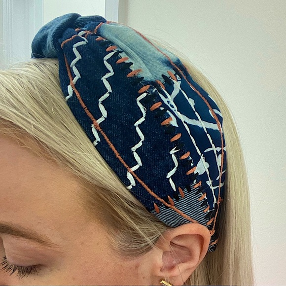 NamJosh Denim Patch Headband - Picture 1 of 6